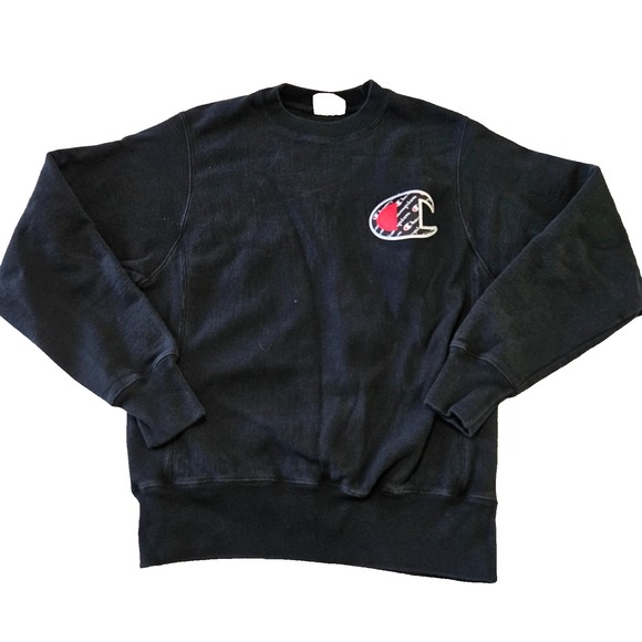 Champion Unisex Sz S VTG Y2k Reverse Weave Big C Graphic Crewneck Sweatshirt - Picture 1 of 7